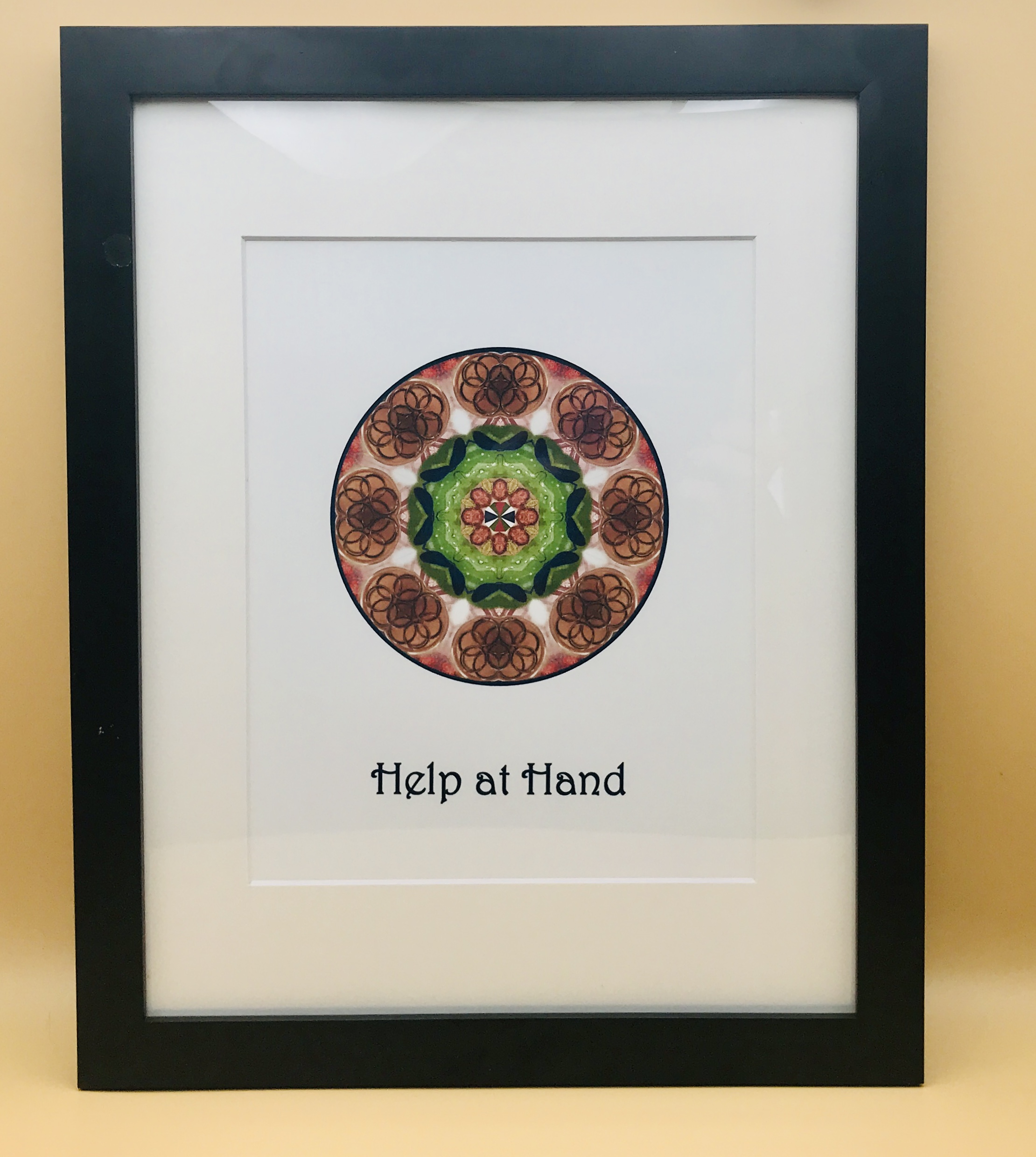 Helpful People and Travel Mandala Framed Print