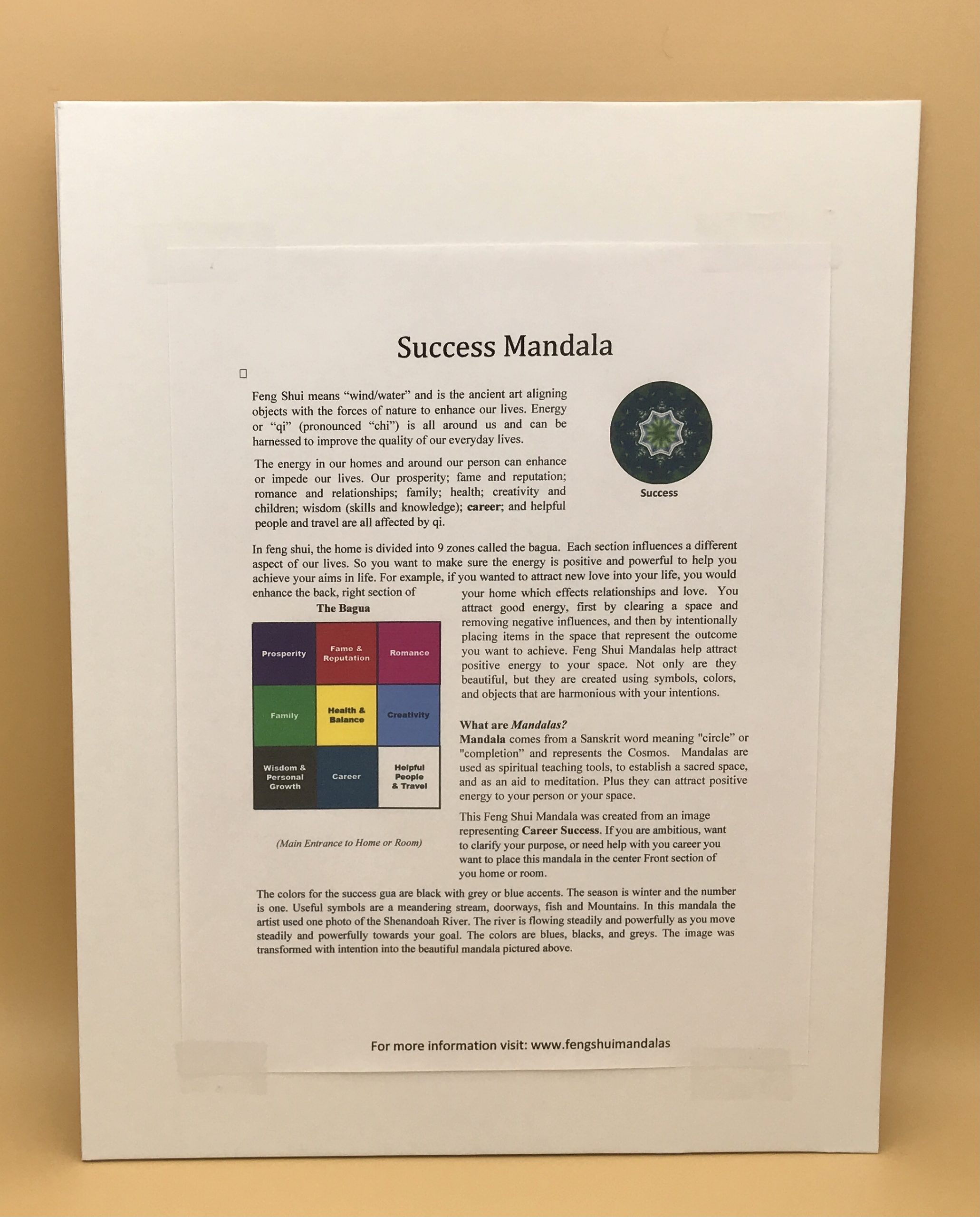 Success Mandala Matted Print