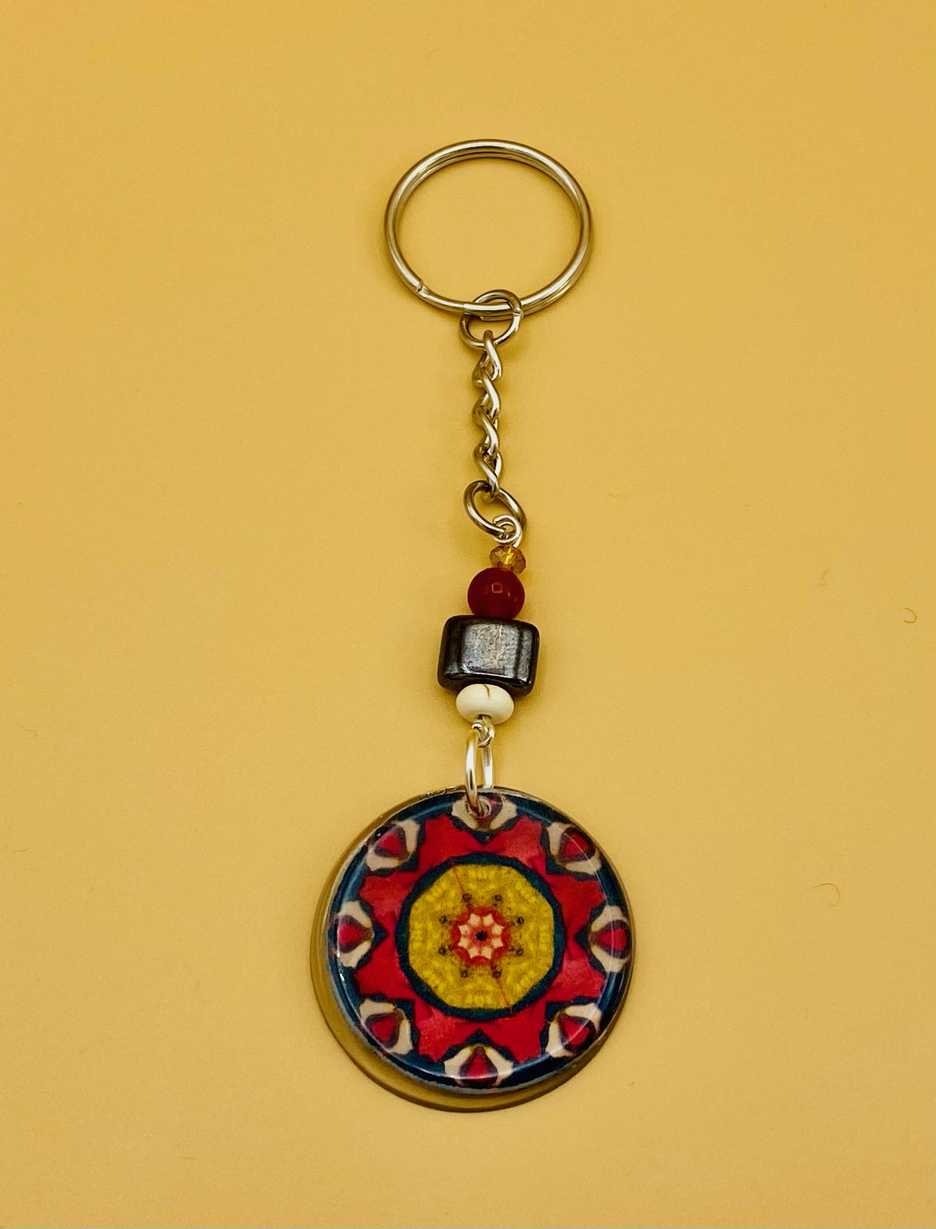 Peace Mandala Keychain