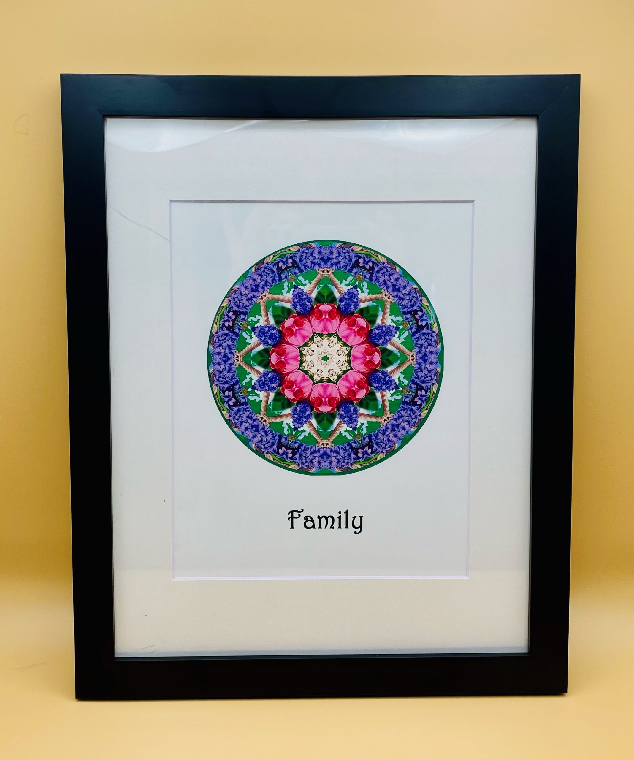 Family mandala Framed Print