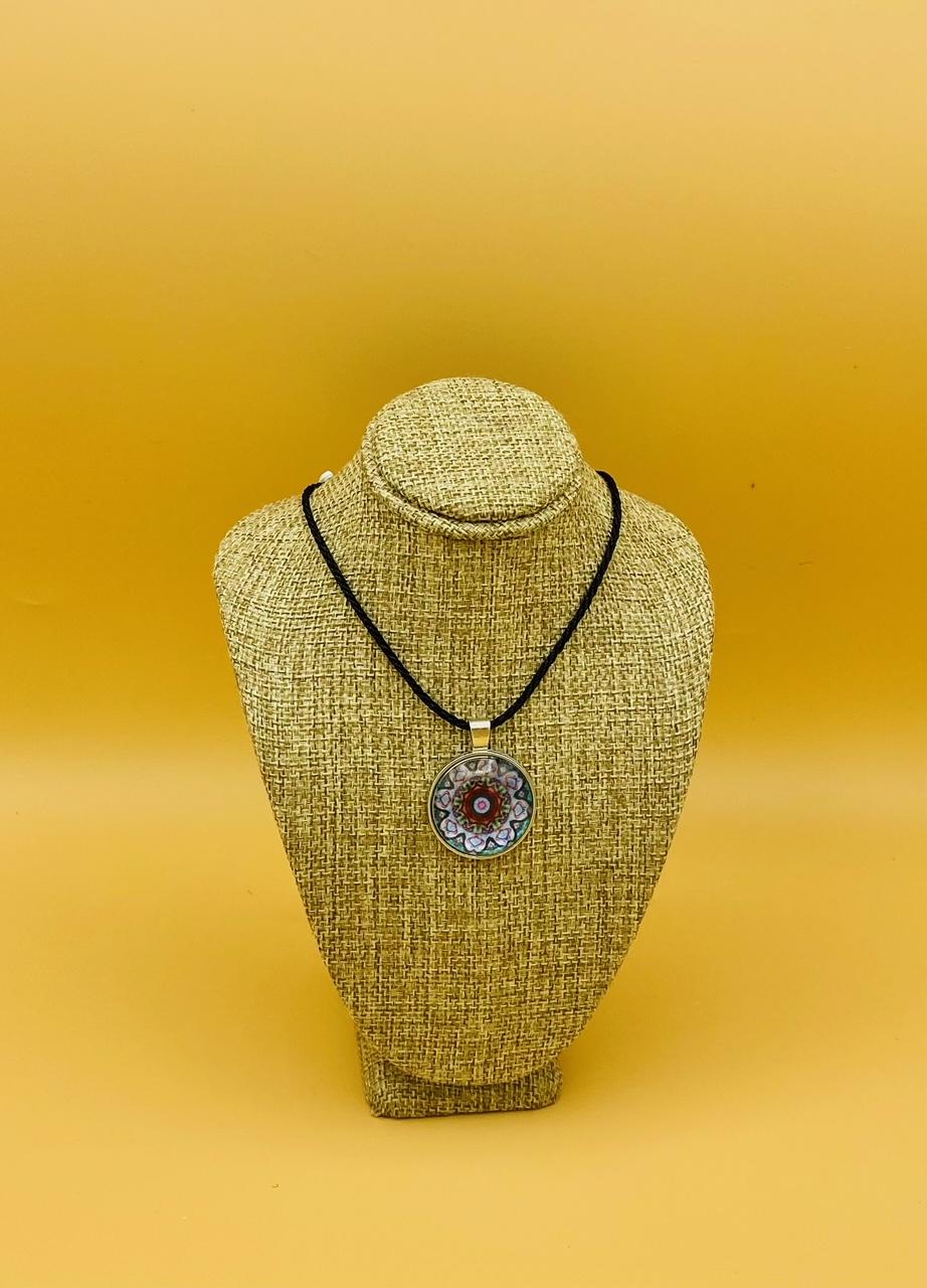 Manifest Mandala Glass-fronted Pendant Necklace