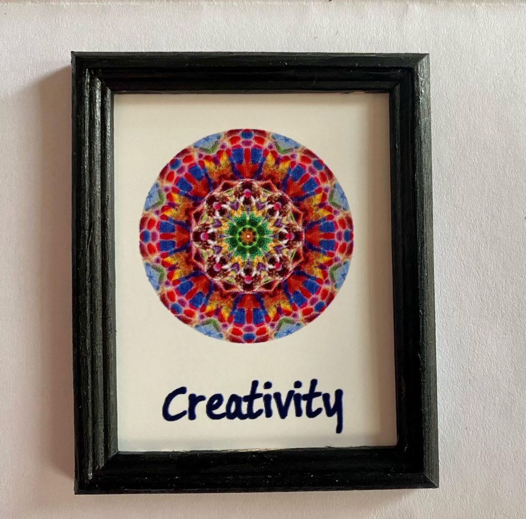 Mini Creativity and Children Mandala Framed Print