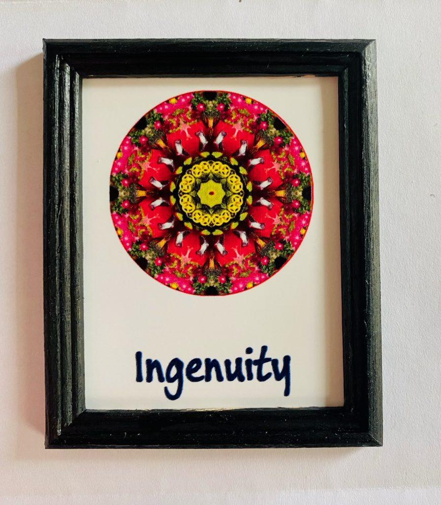 Mini Ingenuity Mandala Framed Print