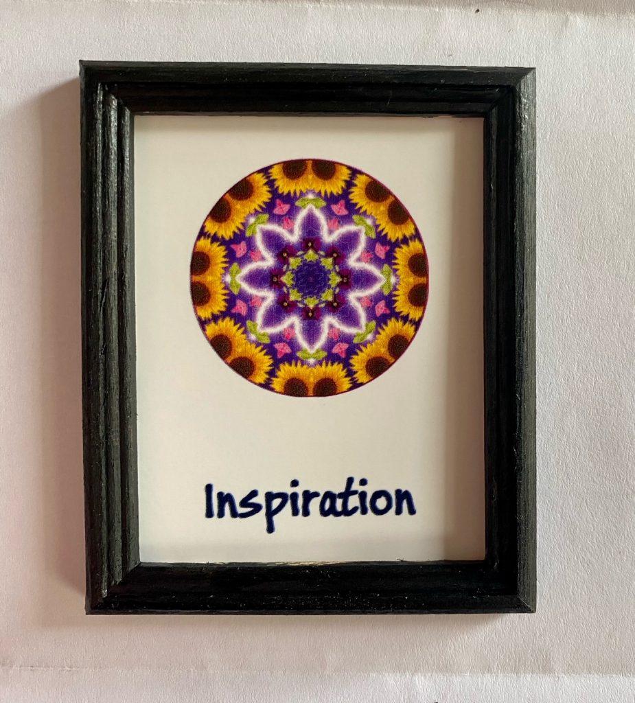 Mini Inspiration Mandala Framed Print