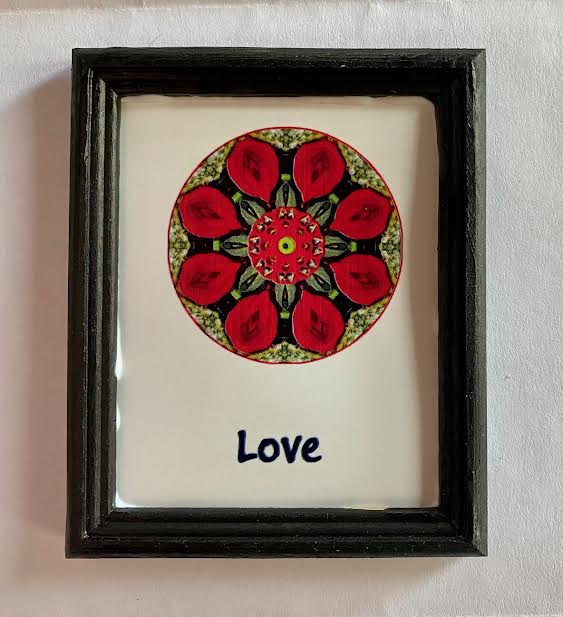 Mini Love 2011 Mandala Framed Print