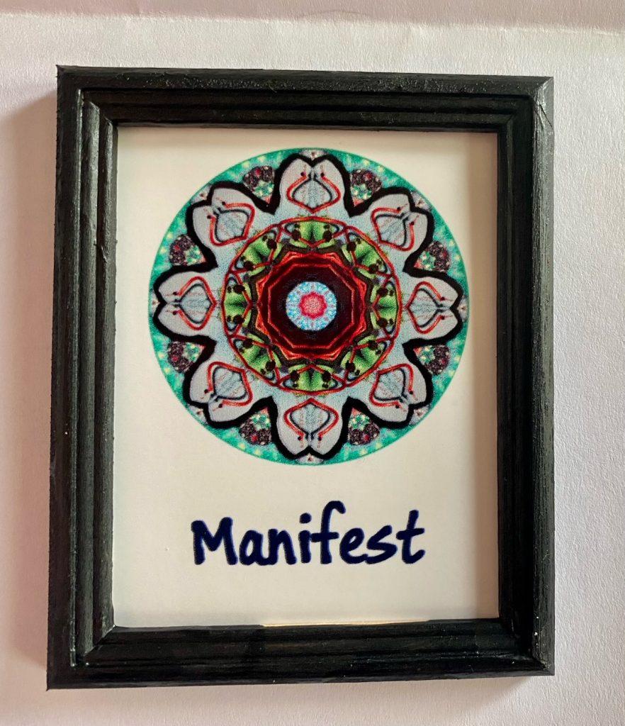 Mini Manifest Mandala Framed Print