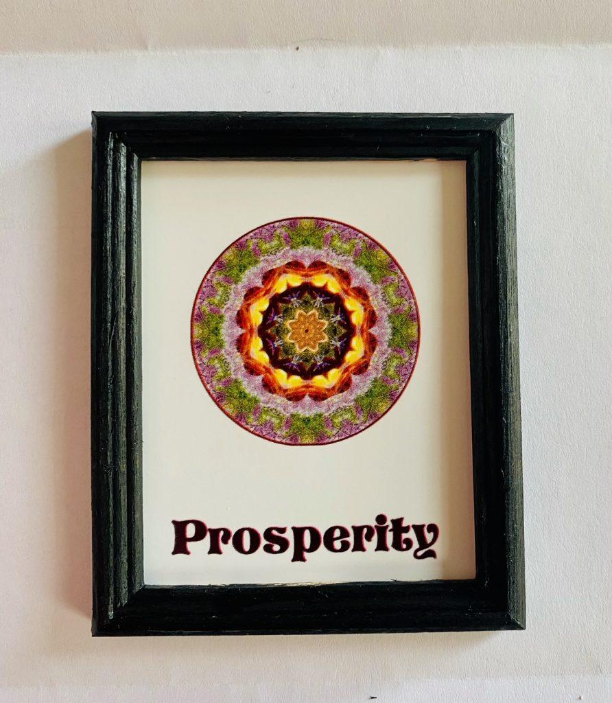 Mini Prosperity Mandala Framed Print