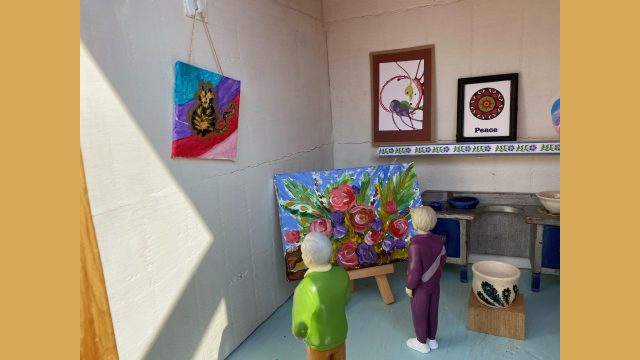 New Acrylic, new Mandala and new pottery